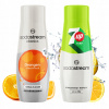 Sirupy SodaStream Orange Zero Pomaranč bez cukru Koncentrát + 7UP ZERO