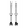 PEATY'S X CHRIS KING (MK2) SILVER TUBELESS VALVES 60MM (PTV2-60-SIL-12) Množ. Uni