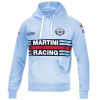 Sparco mikina s kapucňou Martini Racing, farba svetlomodrá, veľkosť L
