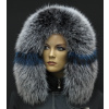 Špongr Kožušinový lem golier na kapucni z fínskeho mývala 10036 BLACK & WHITE