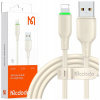 Kábel McDodo USB - Apple Lightning 1,2 m béžový