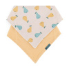 PETITEMARS PETITE&MARS Podbradník bandana Luke 2 ks Beige Pears&Intense Ochre 3m+