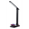 IMMAX LED stolní lampička LUMI/ Qi nabíjení/ 7W/ 300lm/ 12V/2A/ stmívatelná/ černá