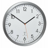 60.3527.55 TFA Rádiom riadené analógové nástenné hodiny s hliníkovým rámom