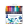STAEDTLER obojstranné fixky - štetcový hrot - 36 ks