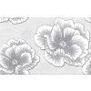 Cersanit FERRATA Grey Flower 25x40x0,85 cm obklad-dekor lesklý WD953-005, 1.tr WD953-005