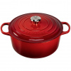 Le Creuset Signature okrúhly liatinový hrniec 28 cm čerešňový