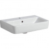 Geberit Selnova Compact - Umývadielko 550x370 mm, s 1 otvorom na batériu, s prepadom, biela 501.509.00.7