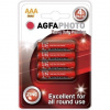 AgfaPhoto zinková batéria 1.5V, R03/AAA, blister 4ks AP-R03-4B