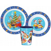 Stor Detská vianočná sada plastového riadu pre deti Tlapková patrola Paw Patrol 3 diely
