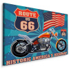 Image USA flag MOTOCYKEL Titulky 90x60 Retro Style (Image USA flag MOTOCYKEL Titulky 90x60 Retro Style)