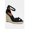 Sandále Tommy Hilfiger FLAG HIGH WEDGE ESPAD CRISSCROSS FW0FW08661 čierna EUR 41