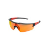 MILWAUKEE ochranné okuliare s červeno-hnedými zrkadlovými sklami, proti zahmlievaniu