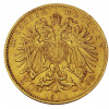 Zlatá mince Dvacetikoruna Františka Josefa I. Rakouská ražba 1905
