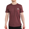 Alpha Industries Basic T Small logo Deep Maroon tričko pánske Veľkosť: XL, Farba: bordová
