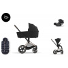 Cybex Platinum CYBEX Priam Travel Set + Cloud T Plus i-Size + Platinum Winter Footmuff sepia black 2025 rose gold