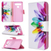 Peňaženkové kožené puzdro na LG K61 - Sun Flower