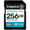 Kingston SDXC Canvas Go Plus Gen4 256GB C10 UHS-I U3 V30 SDG4/256GB