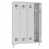 Štvordverový školský šatník na nohách Sms 340 n color_body: RAL 7035, svetlošedá, color_door: RAL 7035, svetlošedá