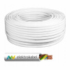 Elektrokabel kábel OWY 5x1 (H05VV-F) biely kruh 100m