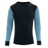 Detské funkčné tričko Devold EXPEDITION MERINO SILK - modrá 116