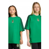 Detské bavlnené tričko adidas Originals MINECRAFT zelená farba, s potlačou, KD9829 146