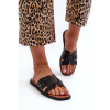 Čierne pohodlné dámske šľapky, 24SD35-7089 BLACK__31885-36 36