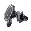 HOCO CA85 Car Holder to Air Vent with Wireless Charging for MagSafe Black