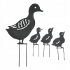 4 kusy kačice záhradné kolíky kovové (4 kusy kačice záhradné kolíky kovové)