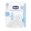 Chicco cumlík na fľašu Natural Feeling silikón normálny prietok 1 ks V001515