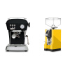 Ascaso Dream ONE, Dark Black + Eureka Mignon Specialita, CR yellow
