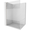 Mexen Kioto L zástěna sprchová Walk-in 70 x 200 cm, transparentní/mléčné sklo, kartáčovaný nikl - 800-070-103-97-35