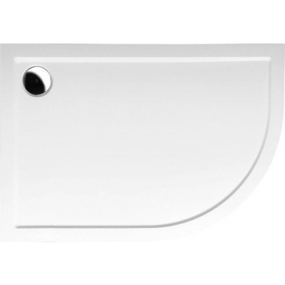 POLYSAN RENA L sprchová vanička z liateho mramoru, štvrťkruh 120x90x4cm, R550, ľavá, biela 64611