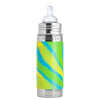 Pura® dojčenská TERMO fľaša 260ml - zelená-aqua