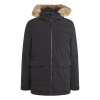 adidas Hooded Fur Parka Mens Black L