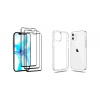 4PACK - 3x ochranné tvrdené sklo + priesvitný kryt - iPhone 12 mini