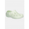 Šľapky Crocs CLASSIC FLORAL CUT OUT CLOG KIDS zelená farba, 210943 210943.CROCS.CLASSIC.FL EUR 28/29