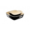 Le Creuset - set 2 ks tradičných zapekacích štvorcových mís 13 cm a 20 cm , čierna