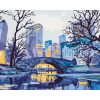 ZUTY Maľovanie podľa čísel MOST V NEW YORKU Rámovanie bez rámu a bez vypnutia plátna Rozmer 80x100 cm