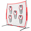 VEVOR Tréningová sieť na futbal 217x125,5x223CM s 5 vreckami