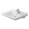 Duravit Starck 3 - Umývadlo 70x55 cm, bezbariérové, 1 otvor na batériu, s WonderGliss, alpská biela 03097000001