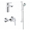 Sprchový set GROHE BauEdge + bič na umývadlo (Sprchový set GROHE BauEdge + bič na umývadlo)