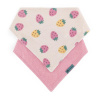 PETITEMARS PETITE&MARS Podbradník bandana Luke 2 ks Beige Strawberies&Dusty Rose 3m+