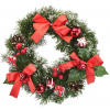 DOMMIO Vianočný veniec – s darčekmi a mašľami, 30 cm