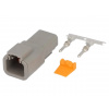 zásuvka DEUTSCH DTP obal kolíkov 2P (sada) (DTP04-2P - pre káble 2-4mm2)