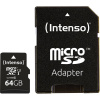 Intenso Professional pamäťová karta micro SDXC 64 GB Class 10, UHS-I vr. SD adaptéru; 3433490