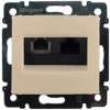Legrand Valena - Dvojitá zásuvka RJ45 + RJ11, béžová - 774180