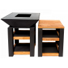 Set grilovacie ohnisko servírovací stôl Denver