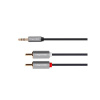 KRUGERMATZ 03520228 Kabel KRUGER & MATZ JACK 3.5 stereo/2xCINCH 5m KM1217 Basic