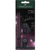 Ceruzka FABER-CASTELL Sparkle/2+strúhadlo+guma Black rose